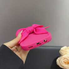 1 件千禧蝴蝶结 + 可调节手链多巴胺马卡龙波浪手机壳,兼容 16/Redmi Note 11 4G/Galaxy A55/Infinix Note 30/ Moto E30 防水防震防摔防刮 - 玫紅 - 查看 5