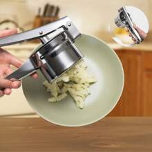 1pc/Set Stainless Steel Multi-Function Potato Masher And Manual Fruit Juice Extractor, Suitable For Home And Restaurant