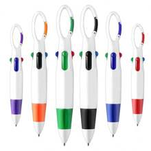 6 支可伸缩圆珠笔 - 超细笔尖，轻巧，书写流畅，非常适合护士、学生、办公室专业人士 - 很棒的学校和办公用品礼物！开学季的彩色随机礼物
