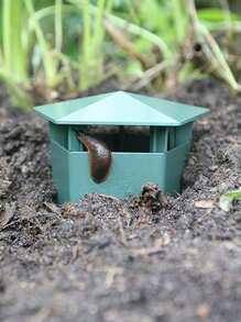 1/2/5pcs Green Gardening Seed Planting Tools Snail Box, Creative Luring Cage Trap PVC Snail Catcher, Suitable For Garden, Outdoor Decor, Gardening, Multifunctional Household & Gardening Items