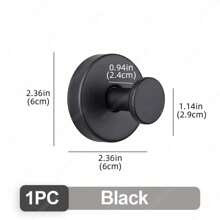 1/4 Stücke Badezimmer Saugnapf Haken aus Edelstahl, Bademantel- und Handtuchhalter, Wandmontage ohne Bohren, wiederverwendbar mit starker Haftung