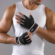 VBOSI 1 双防滑硅胶男女通用半指透气运动手套腕托带可调节绑带适用于硬拉举重骑行健身房配件、运动、健身房、家庭锻炼、女士健身手套、拳击手套、健身手套、健身手套、男士健身手套 - 彩色 - 查看 13