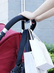 1PC Sturdy Multifunctional Stroller Hook With EVA Handle - Aluminum Alloy For Shopping And Storage Accessories Stroller Accessories Dona Stroller Accessories - Multicolor - View 4