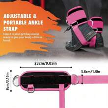 Tornozeleira para aparelhos de ginástica a cabo, para homens e mulheres, Tornozeleiras ajustáveis para exercícios de ginástica com cabo para kickbacks, exercícios para glúteos, extensões de perna, flexões, abdutores de quadril, tornozeleira para aparelhos de ginástica a cabo (pacote com 1), acessórios para academia, esporte, academia, exercícios em casa, acessórios esportivos, acessórios para academia, acessórios para crossfit