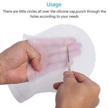 Professional Hair Colouring Highlighting Dye Cap And Streaking Hook Frosting Uk - White - View 7