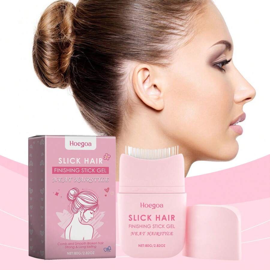 Styling Comb Hair Wax Tames Flyaway And Bangs, Nourishes For A Lustrous Finish, Easy-To-Use Lazy Hair Styling Wax - 1PCS - View 1