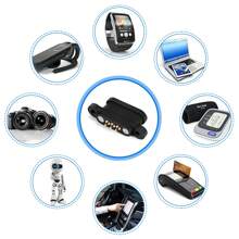 5 Pairs Spring Loaded Magnetic Pogo Pin Connector 3 Positions Magnets Pitch 2.3MM Through Holes Male Female Probe - Black - View 9