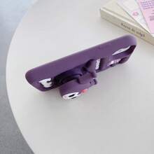 Sanrio Kuromi 硅胶手机支架,可爱卡通人物设计,兼容 15/16 防水防震防摔防刮 - 紫色 - 查看 9