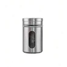 Units Or Kits Salt Shaker Pepper Shaker Condiment And Seasoning Holder Multipurpose Toothpick Holder Glass Stainless Steel - 02 chiếc - Xem 7