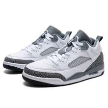 Jordan Zapatillas de baloncesto SPIZIKE LOW, zapatillas deportivas para hombres con amortiguación de golpes, FQ1759-102 - Blanco/Gris frío/Antracita/Gris lobo - Ver 3