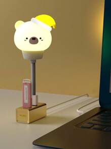 1 个 USB 猫夜灯，遥控猫夜灯 LED，带遥控器，便携可爱幼儿园床边夜灯，适用于婴儿卧室和客厅