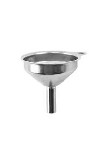 1pc Small Funnels, Stainless Steel Mini Metal Food Funnel, Long Handle Funnel, Perfume Packaging Funnel, Metal Oil Liquid Funnels, Stainless Steel Kitchen Funnel ,With Handle Cooking Funnel, Oil Funnel, Kitchen Funnel, Kitchen Gadgets, It Can Transfer Canned Edible Oil, Juice, Essential Oil, Beans, Salt, Soy Sauce, Red Wine And More,