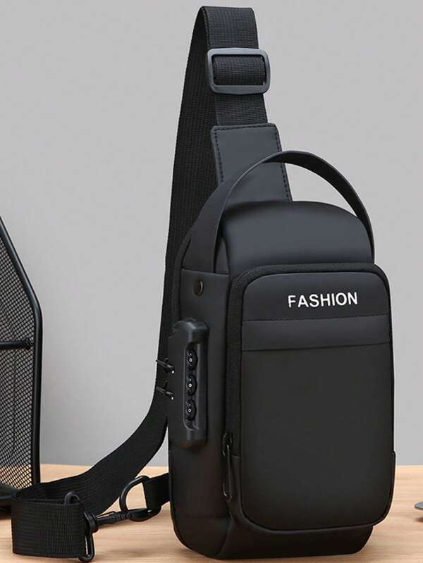 Sac banane mode et imperméable pour hommes, sac de poitrine décontracté pour l'extérieur, sac à bandoulière pour téléphone et documents