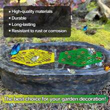 Isola galleggiante per api, ciotole per bere degli insetti, nell'orto, abbeveratoio colorato per api e farfalle, erogatore d'acqua per impollinatori, ciotole cattura acqua per impollinatori assetati, bagno per le api