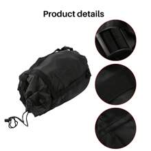 Nylon Compression Sacks Bag Sleeping Bag Stuff Storage Sack - Black - View 6