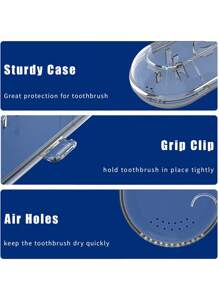 Toothbrush Travel Case For OralB & Phillips Sonicare Electric Toothbrush, Portable Toothbrush Protective Clean Box Storage Toothbrush Holder Accessories Fit For Most Electric Toothbrushes - Multicolor - View 7