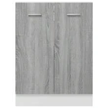 Meuble à poser en bois d'ingénierie gris Sonoma 60x46x81,5 cm