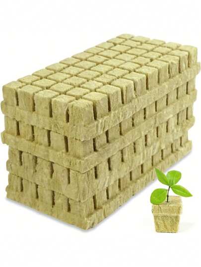100pcs Breathable Seedling Grow Blocks - Soil-Free Gardening, Ideal For Indoor/Outdoor Planting, -Friendly Felt Material, Perfect For All Garden Enthusiasts