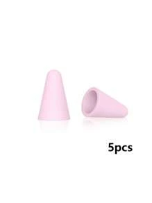 5pcs Soft Silicone Nib Tip Protective Covers, Quiet, Replaceable Nib Tips Compatible With Apple Pencil 1 & 2, IPad Pencil - Multicolor - View 12