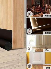 1 pezzo Guarnizione per porta multifunzione in pelle - antivento, fonoassorbente, impermeabile, antinsetto, autoadesiva, guarnizione per porta essenziale per la tua casa