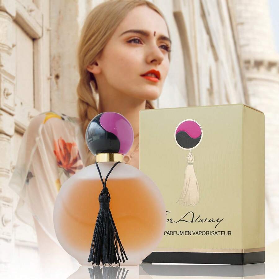 For Alway Eau De Parfum For Women 70ML. The Fragrance Opens With Notes Of Coconut, Peach And Orange Blossom, Offering A Warm Sweetness With An Exotic Touch. The Heart Blends Jasmine, Ylang-Ylang And Rose, Bringing Sensuality And Elegance To The Feminine Fragrance. Base Notes Of Vanilla, Sandalwood, Amber And Musk Envelop The Fragrance In A Soft And Warm Texture, Leaving It Long-Lasting And Captivating, With A Mysterious Touch Of Oriental Inspiration.
