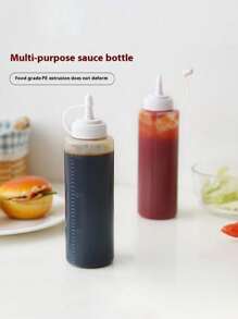 1 件调味品挤压瓶，厨房酱汁/油/番茄酱/芥末酱分配器，带盖，适用于烹饪工具 - 彩色 - 查看 11