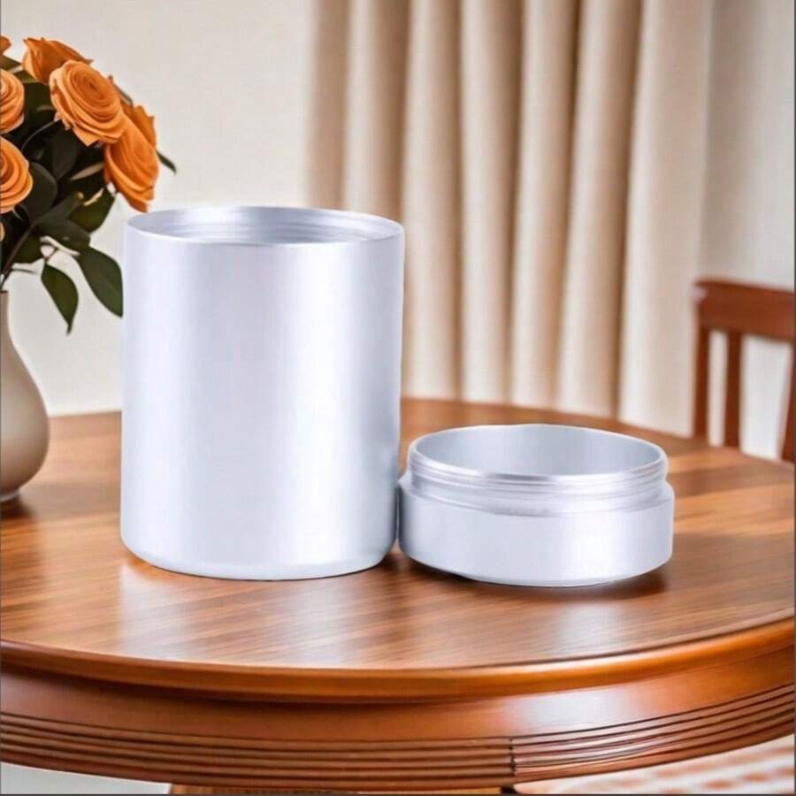 Mini Metal Box, Stainless Steel Tea Can, Small Travel Portable Container, Sugar Coffee Can, Organizer, Protein Container, Vase