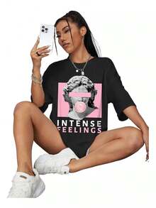 Playeras Negra Mujer - Negro - Ver 2