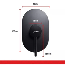 Mezcladora Monomando Ovalado Para Regadera Negro Mate