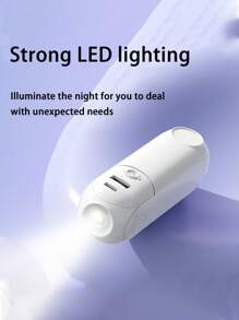 5 IN 1 Portable Handheld Fan - Multifunctional USB Rechargeable Foldable Cooling Fan With Power Bank, Flashlight & Makeup Mirror. Features 3 Adjustable Speed Levels.Perfect For Travel, Outdoor, Office & Home Use.Essential Multitool Fan For Anywhere. - Nhiều màu - Xem 8