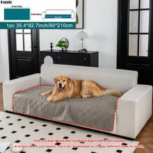 1 pieza Manta para sofá de mascotas, Almohadilla ultrasónica para sofá de mascotas, Fondo antideslizante resistente a la suciedad, se adapta a sofás de 1 a 4 plazas