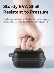 EAGET 便携式收纳包 数码收纳包 (EVA+600D牛津布) USB充电器耳机收纳包 无线耳机 蓝牙耳机 耳机线 手机必备 SD卡 黑色 数据线收纳包 - 黑色 - 查看 4
