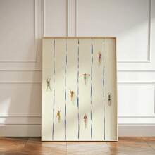 1pc Art Deco Classic Modern Vintage Swimming Pool Poster, Ink Art Print On Canvas, Frameless Portrait Orientation, Anime-Themed Minimalist Little Swimmer Wall Decor For Living Room, Bedroom, Bathroom, Classroom, Kitchen, Indoor & Outdoor Use, Seasonal Fall & Spring, Ideal Housewarming & Holiday Gift Gifts Birthday Graduation Coastal Decor Coastal Decor Beach Decor