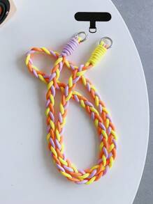 1 Stück bunte Handyhalter - lange Handyhalter-Anhänger, süßes Design, angenehmer Tragekomfort, Zufällige Farbe Metallkarabiner, ein Geschenk für Mutter, Familie, Freunde, Geburtstag, Urlaubshandy-Charm, Handykette