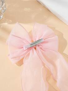 1 pezzo Accessorio elegante e carino per bambini con ricamo floreale, fiocco e nastro