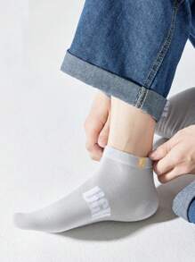 5/10 双新款春夏字母运动篮球袜薄款透气船袜