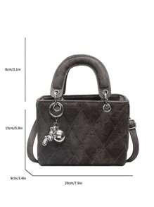 Small And Niche High-End Daifei Handbag For Women 2024 Fashionable New Diamond Grid Handbag, Shoulder Crossbody Bag, Christmas Gift, Travel Party Travel