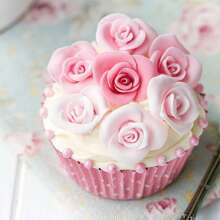 2pcs 33 Cavity Rose Flower And Leaf Soft Candy Silicone Mold, Suitable For Sugar Craft, Cupcake Decorations, Soap, Polymer Clay, Handmade Projects, Wedding And Birthday Cake Decorations - Multicolor - View 6