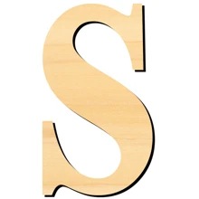 45cm/17in Large Wooden Alphabet Letters A-Z, Numbers 0-9, Blank Unfinished Wooden Letter Number Signs, Cutout Wooden Letters Suitable For Home Wall Decor, Birthday, Wedding, Party, Classroom Decoration - Apricot - View 15