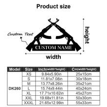 1 件定制双酷突击步枪墙饰、冲锋枪标志、复古风格金属机枪装饰、枪械爱好者铁板 - 个性化名称、文字内容 - Gunlover 定制装饰、第二修正案礼品枪军事艺术礼物生日毕业、多功能、耐用、装饰性、可重复使用、精致、时尚、高品质、色彩鲜艳、现代、定制、个性化、独特、适合他的理想礼物、适合她的理想礼物、男朋友、爸爸、女朋友、妈妈、家人、朋友、茶室、家庭、花园、办公室、家居装饰