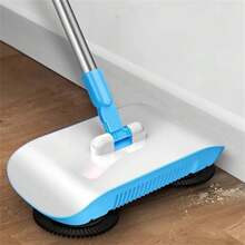 1pc Household Sweeping And Mopping Machine - Fully Automatic Handheld - Push-Type Sweeping Machine Cleaning Mop Household Windproof Lazy Broom Broom Dustpan Combination Set - 2-In-1 Machine Cleaning The Floor - Perfect Gift