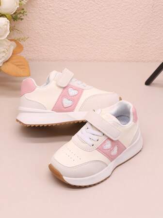 Sportskor med mjuk sula för barn, Mode för flickor avslappnade sneakers, Anti-halk gummisula för pojkar Promenadskor för småbarn