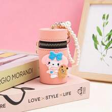 Sanrio 1pc Sanrio Hello Kitty Melody Laurel Dog Pudding Dog Kulomi Cartoon Cute Bucket Bag Portable Bucket Purse Children's Creative Bag Earphone Storage Bag Wallet Purse Wallet Mini Wallet Coin Wallet