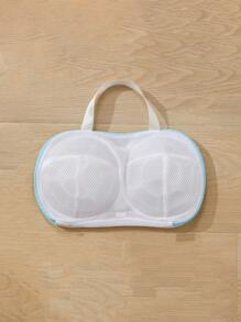 1 件 3D 网状纹理胸罩洗衣袋，简易涤纶胸罩清洁袋，带松紧带和软骨框架，防止变形，适用于家用洗衣机 - 彩色 - 查看 13