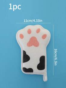 1 件装婴儿沐浴海绵，婴儿沐浴手套儿童沐浴球，新生儿洗头熊爪浴巾 - 彩色 - 查看 8