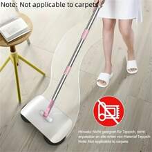 1pc Household Sweeping And Mopping Machine - Fully Automatic Handheld - Push-Type Sweeping Machine Cleaning Mop Household Windproof Lazy Broom Broom Dustpan Combination Set - 2-In-1 Machine Cleaning The Floor - Perfect Gift