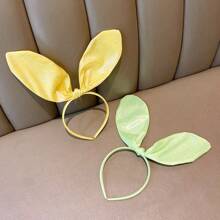 1 băng đô tai thỏ cỡ lớn nhiều màu sắc, kẹp tóc vải bóng kiểu mới, trang trí tiệc, băng đô, vòng tóc - Nhiều màu - Xem 8