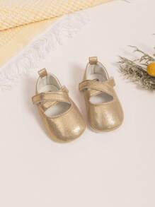 Infant Fashion Adorable Solid Color Criss-Cross Strap Princess Shoes
