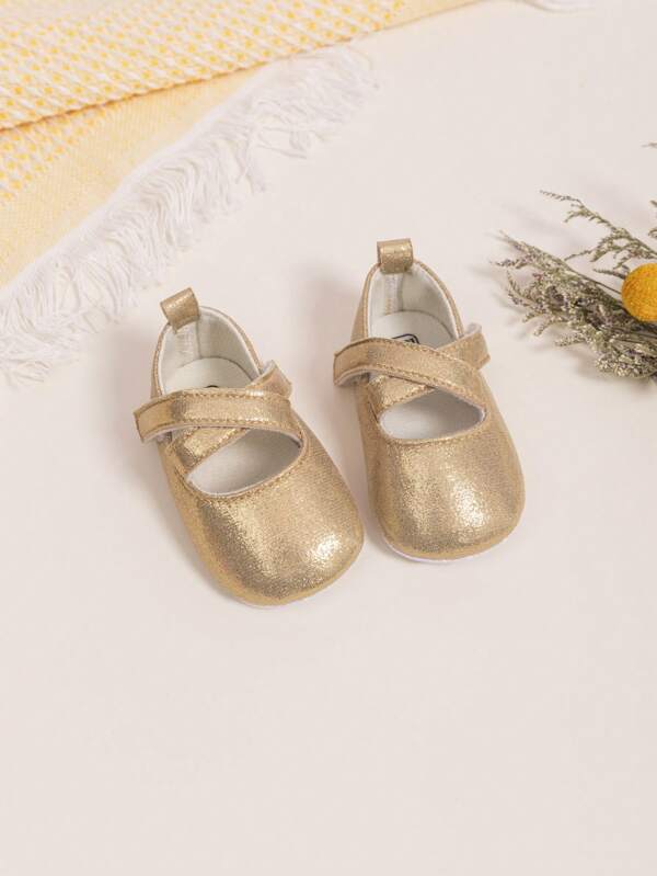 Infant Fashion Adorable Solid Color Criss-Cross Strap Princess Shoes