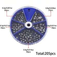 205 cái Chìm Trọng Lượng, 5 Kích Cỡ Chìm ... - Nhiều màu - Xem 4